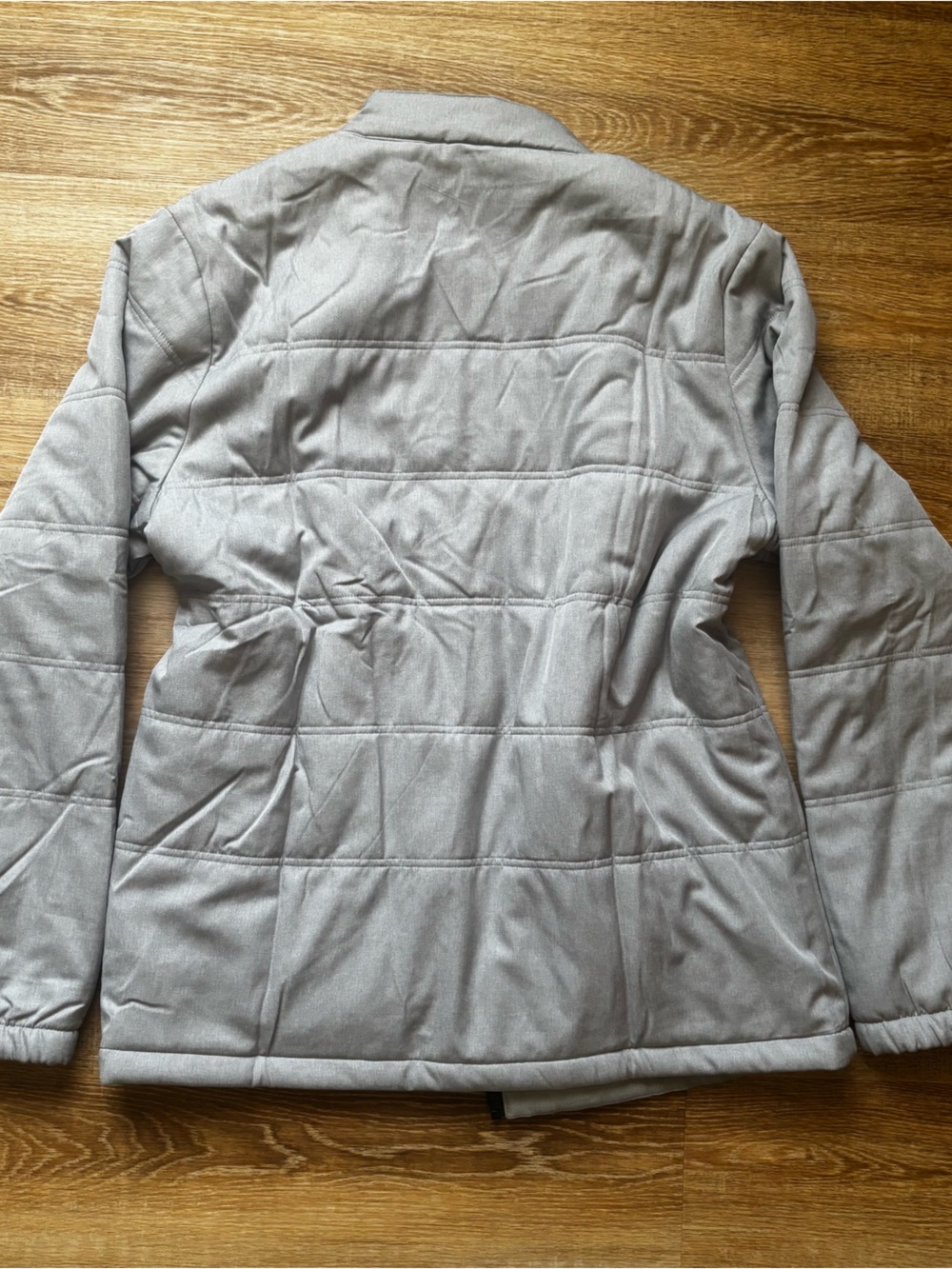 Travis Mathew Men's Light Gray Quilted Zip-Up Jacket - Picture 5 of 6